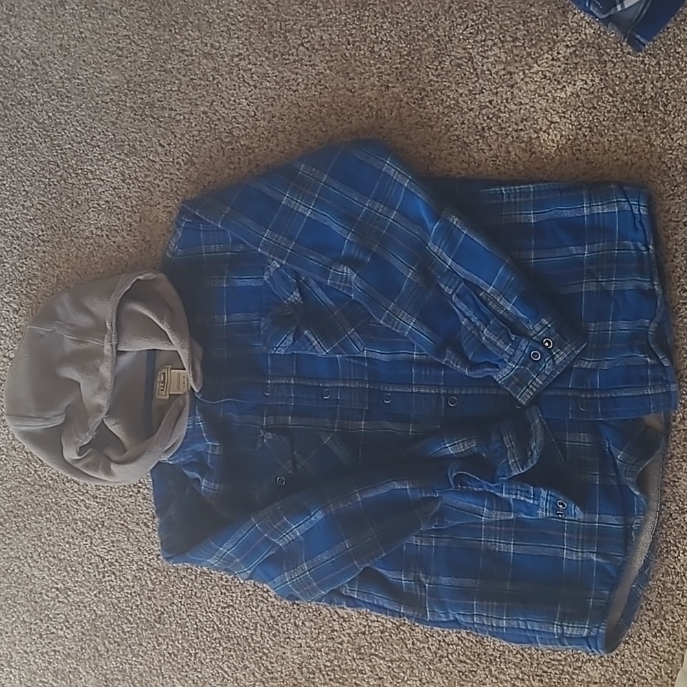 Boy' LL Bean flannel jacket